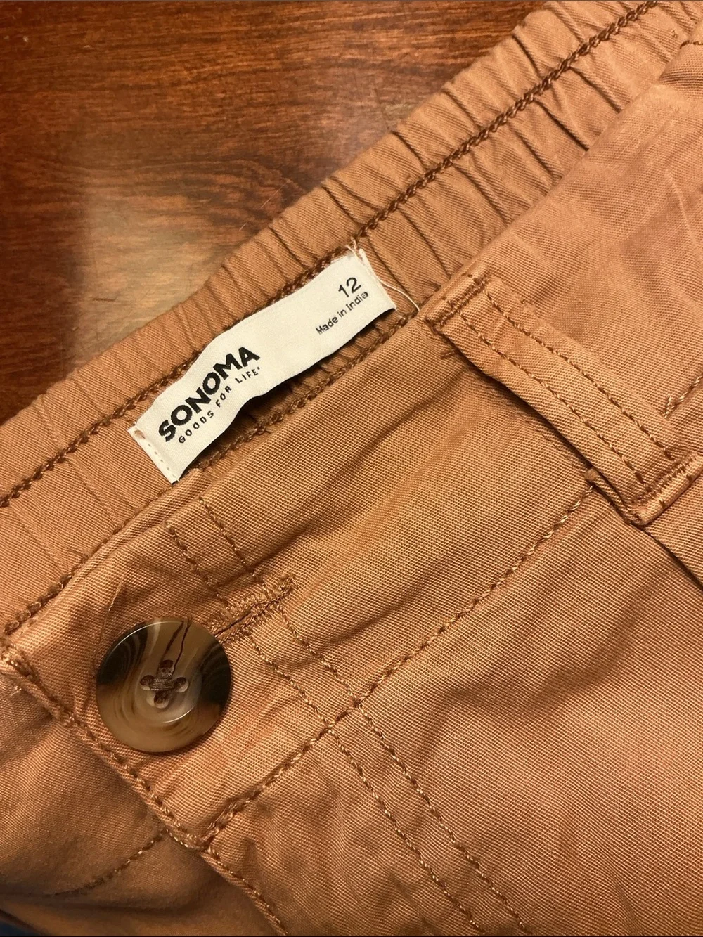 Sonoma Women’s Casual Tapered Pants in Tan